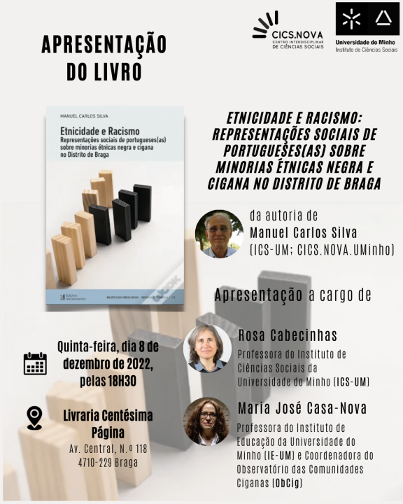 Apresentação do livro Etnicidade e Racismo - CICS NOV2022